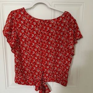 Spring floral blouse